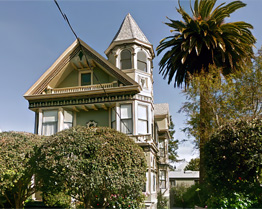 Historic house on Beulah Street, San Francisco